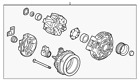 06311-5g0-505rm Acura Genuine Alternator
