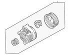 36012358 Volvo Genuine Alternator Ex