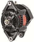 8122 Powermaster Race Alternator Amp Internal Regulator Black Powdercoated