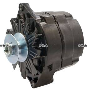 7127-se105b-5 A-tech 135 Amp 10si Black Alternator For One 1-wire 5/8 Inch Wide Belt Tractor