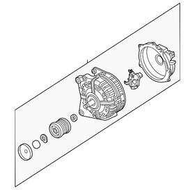 06l-903-027-x Audi Genuine Alternator