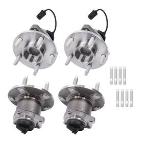 Bck5665k Backye For Chevy Malibu Saturn Aura G6 With Abs 4pcs Front Rear Wheel Hub Bearings Kit