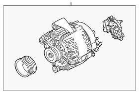12317533469 Bmw New Genuine Rp Alternator 2007-2010 Oe