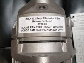 11235a Car Quest New Remanufactured Alternator 132 Amp Dodge Ram 2500 And 3500