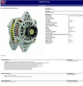 11058a Carquest Alternator Reman Saab Subaru See Photos No Cc