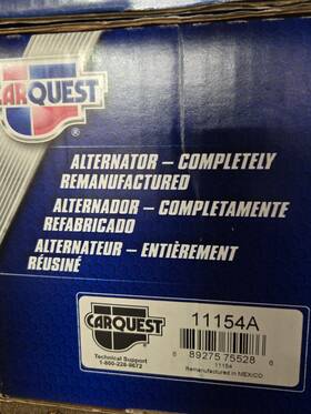 11154a Carquest Alternator Remanufactured 07-12 Acura Rdx