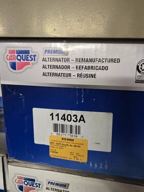 11403a Carquest Alternator Remanufactured Toyota Highlander Venza 2.7