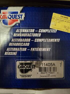 11405a Carquest Reman Alternator For Lexus Lx570 Toyota 5.7