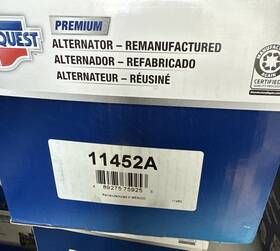 11452a Carquest Remanufactured Alternator Premium Brand