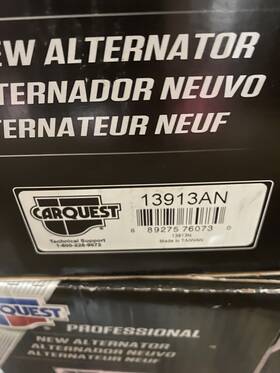 13913an Carquest Premium Alternator New 160 Amps Dodge Jeep 2001-2006