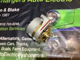 D3of-10300-da Chargers Auto Electric 1973 Ford Q Code Mustang Cobra Jet Alternator 55a With Ps Non A/c