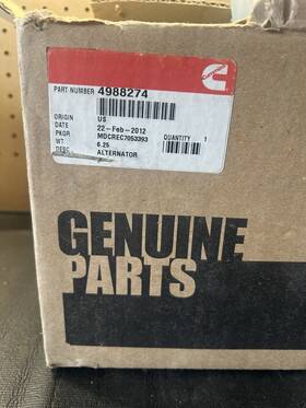 19020204 Cummins 12v 95a Alternator 4988274 For 4bt3.9 6bt5.9 Qsb4.5 4b3.9 6b5.9 Engine