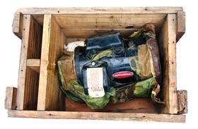 1106461 Delco-remy Model Serial 26874 12 Volts - Vintage Generator In Wood Box 1106461 Delco-remy Model Serial 26874 12 Volts - Vintage Generator In Wood Box