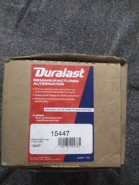 15447 Duralast Alternator Dodge/chrysler 05-07 Part Number