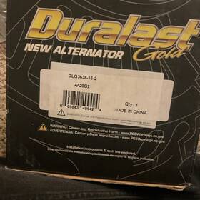 Dlg3638-16-2 Duralast Gold Alternator New Unused Aa20g2 4.0 V6 Ford