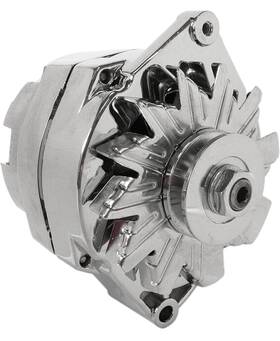 400-12406 For Chevrolet 7127-105c Alternator Chrome Chevy 110 Amp 3-wire Setup 65-85