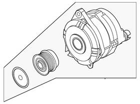 Ford L1mz-10346-d Genuine Alternator