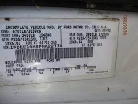 601-00274e Ford Truck Alternator 8-302 100 Amp Fits 90-96 E150 Van 479992
