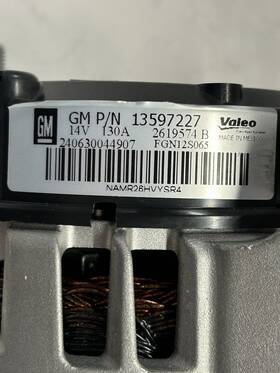 13597227 Gm Genuine Parts Alternator For 2012-2016 Chevrolet Cruze Limited