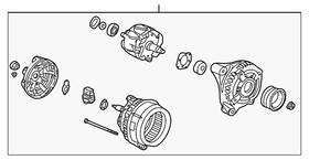 06311-pgk-505rm Honda Genuine Alternator Rmd Core Id 9764219-309 104210-3092