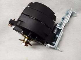 B7127-6vpg-b Howard Enterprises Black 6 Volt 60 Amp 1 Wire Alternator Positive Ground With Bracket And Pulley