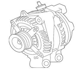 T2h26974 Jaguar Genuine 2017-2023 F-pace Xf F-type Xe Alternator