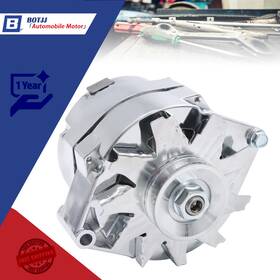 Bt80757b Labwork Alternator For 110amp Chrome 1 Wire Self Exciting Street Rod 305 350 Bbc Sbc