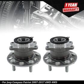 Tur744788i Labwork 2pcs Rear Wheel Hub Bearings For Jeep Compass Patriot 2007-2017 Awd 4wd 512333
