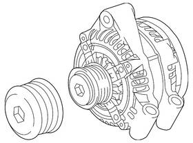 Lr140623 Land-rover Genuine Alternator