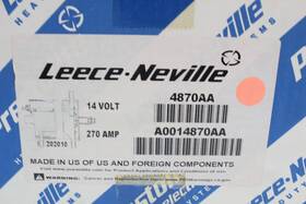 A0014870aa Leece Neville 4870aa Prestolite Leece-neville Alternator 14v 270a New