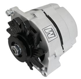 P2556-04 March Performance Gm 10si Alternator 140 Amp Cast Finish Steel V-belt Black Pulley And Fan 1 Wire