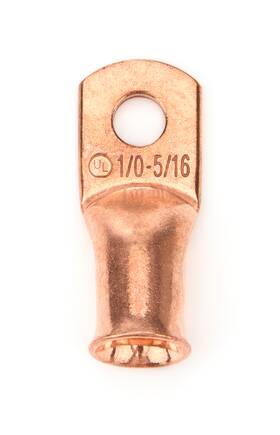 Cr10516 Mechman Alternators 1/0 Gauge Copper Cable End 5/16in Hole Each