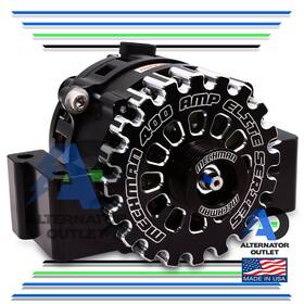 Mechman B8498400b 400 Amp Billet Alternator For 2007 - 2009 Gm 4.2l 6 Cylinder