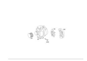 000-906-83-01-64 Mercedes-benz Genuine Alternator