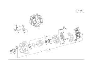 011-154-32-02-80 Mercedes-benz Genuine Remanufactured Alternator