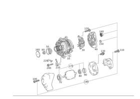 014-154-01-02-87 Mercedes-benz Genuine Remanufactured Alternator