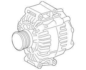 Mercedes-benz 642154080264 Genuine Mercedes-benz Alternator