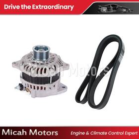 Micahan41sp14 Micah Motors New Alternator & Accessory Belt For 09-14 Nissan Altima Murano 09-10 Maxima 3.5l