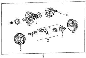M313392d Mitsubishi Genuine Alternator