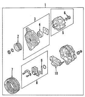 M350608d Mitsubishi Genuine Alternator