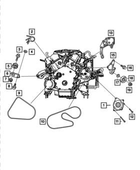04606822aa Mopar Genuine Engine Generator 4606822aa