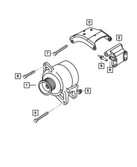 05104762aa Mopar Genuine Engine Generator 5104762aa