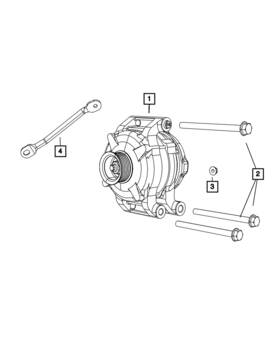 R4801866ac Mopar Genuine Alternator Remanufactured