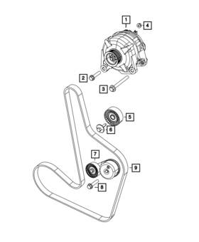 R5033759ab Mopar Genuine Alternator Remanufactured