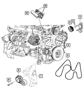 R6028732ac Mopar Genuine Alternator Remanufactured