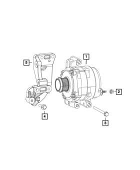R6029624ab Mopar Genuine Alternator Remanufactured