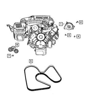 R6029700ad Mopar Genuine Alternator Remanufactured