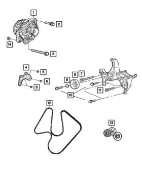 R6029914ag Mopar Genuine Alternator Remanufactured