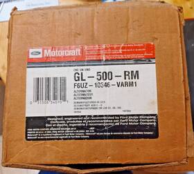 Motorcraft Gl-8727-rm Alternator-motorcraft Gl-500rm Reman