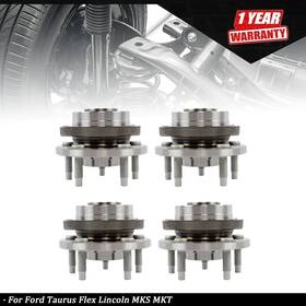 Tur893442i Munirater For Ford Taurus Flex Lincoln Mks Mkt 4pcs Front Rear Wheel Bearing Hub Assembly